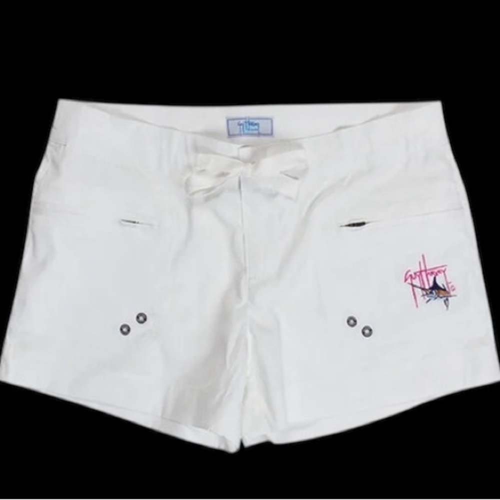 Guy Harvey White Women Short Shorts. Size 10 NWOT